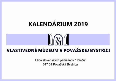 Kalendárium 2019