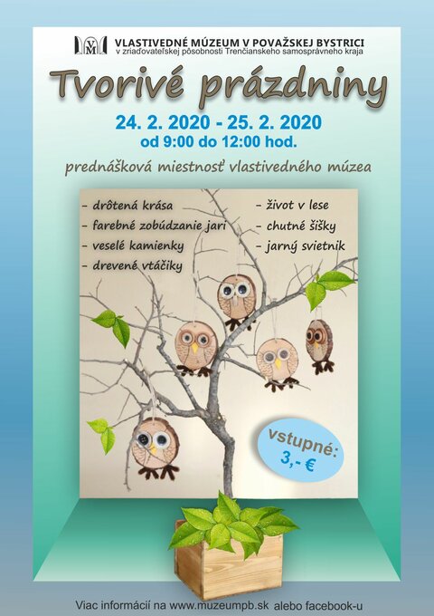 Tvorivé prázdniny 2020 Tvorivé prázdniny 2020