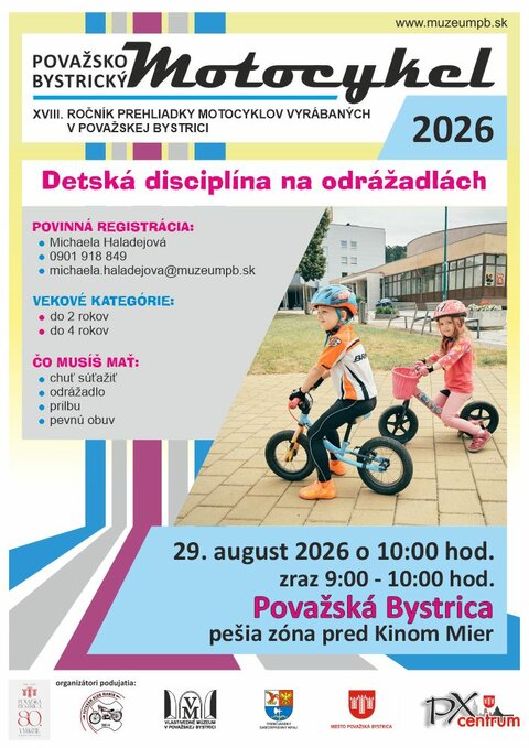 Preteky na odrážadlách 2026