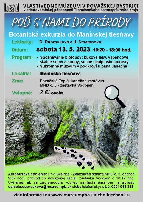 Botanická exkurzia do Manínskej tiesňavy Botanická exkurzia do Manínskej tiesňavy