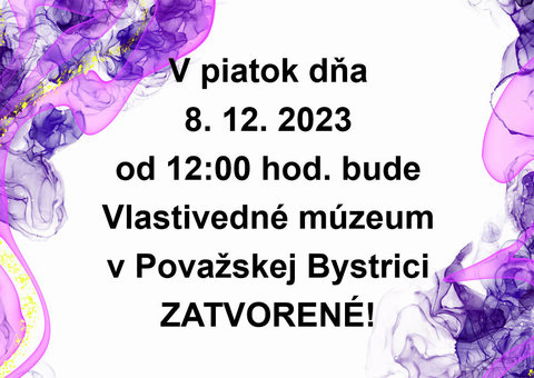 Z technických príčin zatvorené Z technických príčin zatvorené