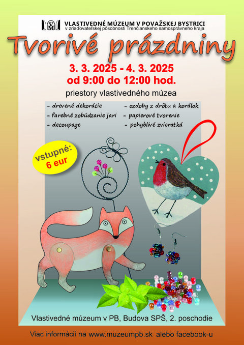 Tvorivé prázdniny 2025 Tvorivé prázdniny 2025