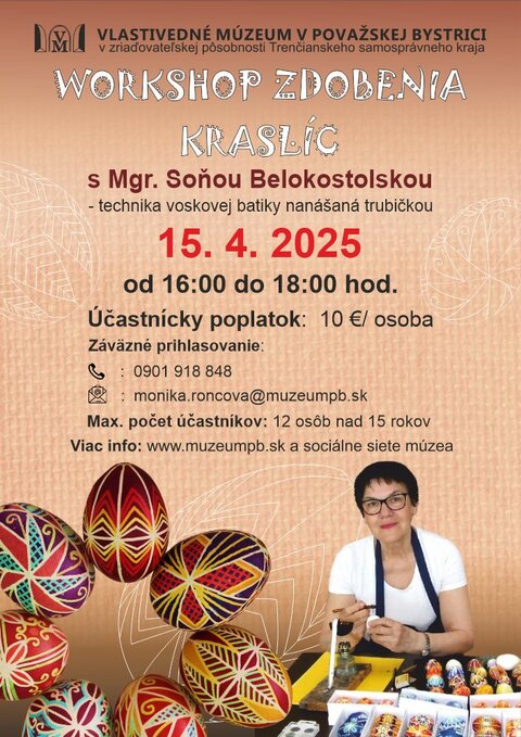 Workshop zdobenia kraslíc 2025 Workshop zdobenia kraslíc 2025
