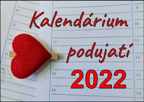 Kalendárium podujatí 2022 Kalendárium podujatí 2022