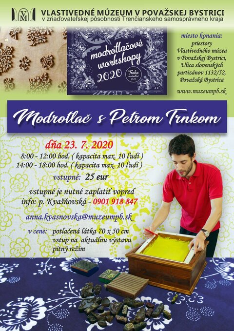 Workshop modrotlače s Petrom Tnkom Workshop modrotlače s Petrom Tnkom