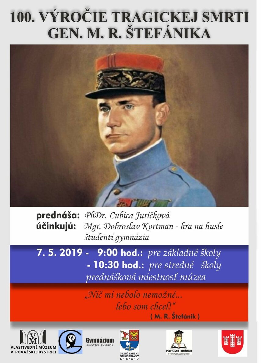 100. výročie tragickej smrti gen. M. R. Štefánika