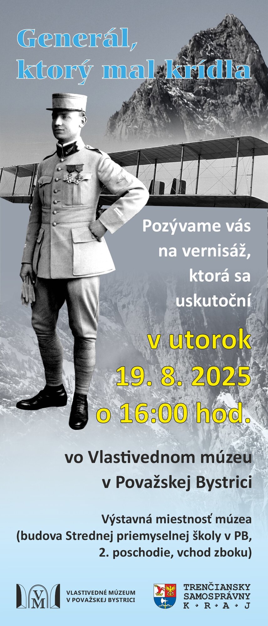 Vernisáž výstavy Generál, ktorý mal krídla