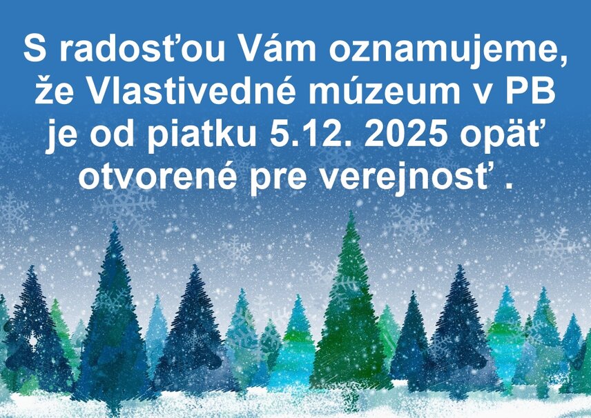 Otvorenie vlastivedného múzea 5.12.2025