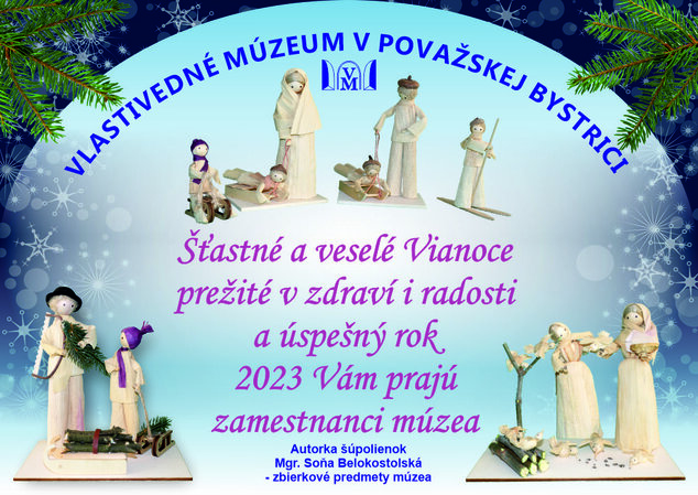 Veselé vianoce a šťastný nový rok 2023 - Vianočná pohľadnica 2023