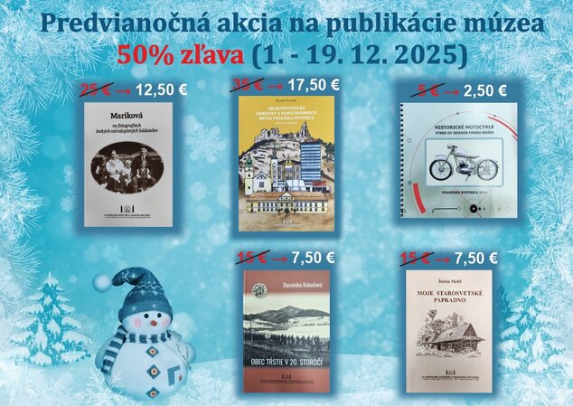Zľava na publikácie vlastivedného múzea - publikácie zľava
