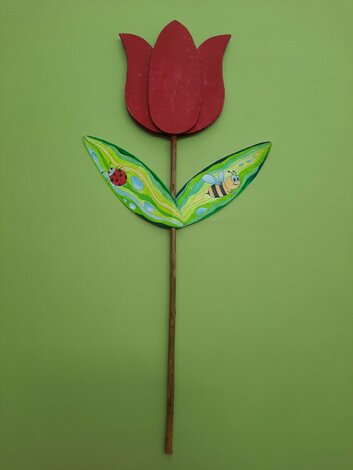 Múzeum v škole 2026 - tulipan z kartonu