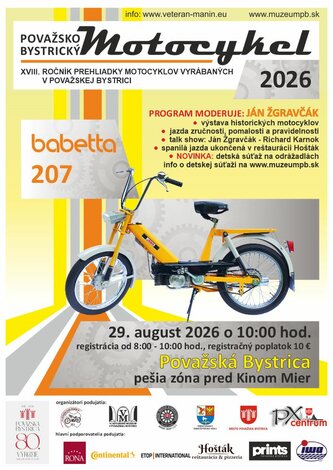 Považskobystrický motocykel 2026 - plagát PBM 2026 final