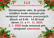 Ootváracie hodiny počas Vianoc 2025