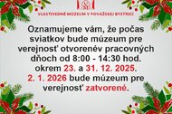 Otvaracie hodiny počas Vianoc 2025