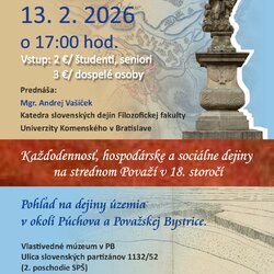 Plagát prednáška Každodennosť, hospodárske a sociálne dejiny